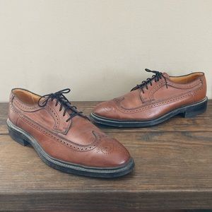Vintage Iron Age safety toe wingtip oxfords